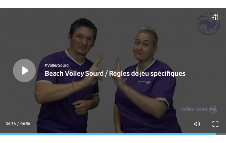Règles de jeu spécifiques au Beach Volley
